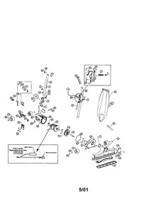 Part Location Diagram of 2-870102-000 Dirt Devil Motor
